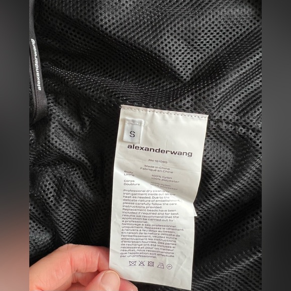 Alexander Wang hotfix marathon shorts in crinkle nylon - Picture 5 of 5